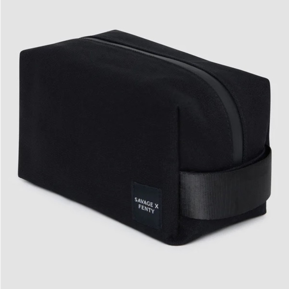 Savage X Fenty Black Men's Canvas Toiletry Bag